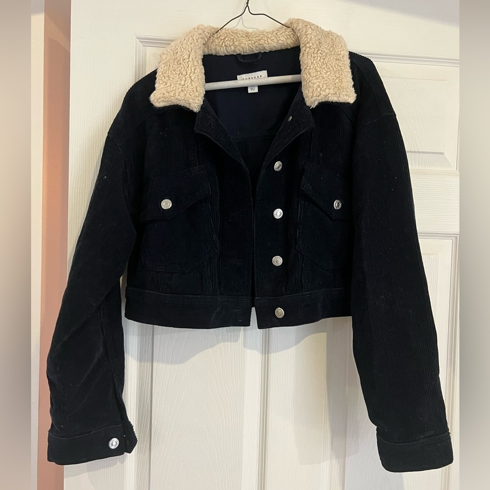 Top shop cropped corduroy jacket